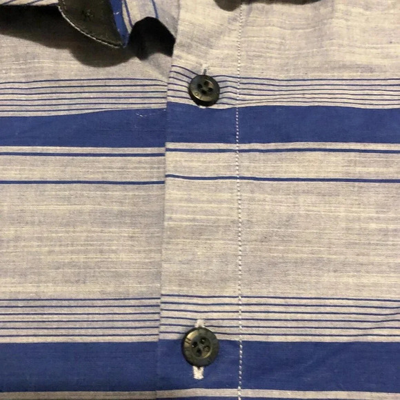 John Lennon Mens  Size LG Casual Button Up Short Sleeve Shirt - Picture 4 of 16